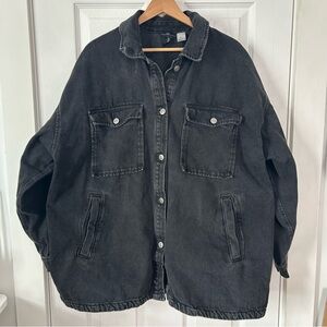 H&M Divided Charcoal Denim Jacket